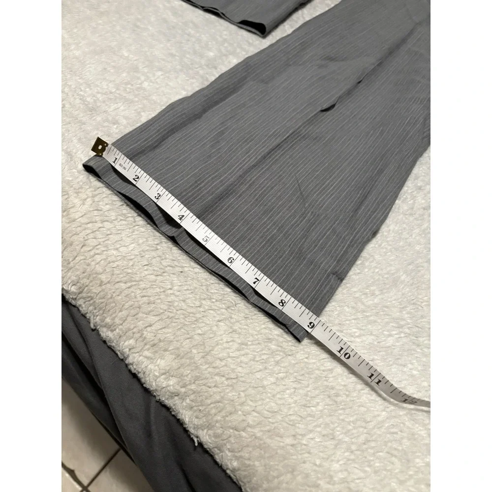 Banana‎ Republic Modern Fit Men's Gray Striped Wool Dress Pants 36x32 Trousers